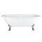 Milano Legend - 1780mm x 825mm Double Ended Roll Top Freestanding Bath with Choice of Feet
