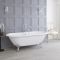 Milano Legend - 1780mm x 825mm Double Ended Roll Top Freestanding Bath with Choice of Feet