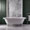 Milano Legend - 1780mm x 825mm Double Ended Roll Top Freestanding Bath with Choice of Feet
