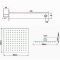 Milano Arvo - Chrome Thermostatic Shower with Diverter, Shower Head and Hand Shower (2 Outlet)