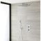 Milano Mirage - Chrome Thermostatic Shower with Diverter, Shower Head and Hand Shower (2 Outlet)