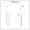 Milano Mirage - Modern Douche Kit - Chrome