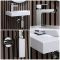 Milano Elswick - Modern Rectangular Wall Hung Cloakroom Basin - 440mm x 235mm (1 Tap-Hole) - Choice of Tap and Trap Finish