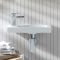 Milano Elswick - Modern Rectangular Wall Hung Cloakroom Basin - 440mm x 235mm (1 Tap-Hole)