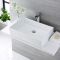 600X390mm Rectangular Ceramic Counter Top Basin