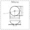 400mm Round Ceramic Counter Top Basin