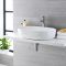 590X425mm Oval Ceramic Counter Top Basin