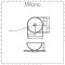 Milano Altcar - Stone Grey Modern Round Countertop Basin - 280mm x 280mm (No Tap-Holes)