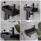 Milano Nero - Black Modern Rectangular Wall Hung Basin - 400mm x 220mm (1 Tap-Hole)