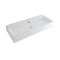 Milano Elswick - White Modern Rectangular Wall Hung Basin - 1000mm x 420mm (1 Tap-Hole)
