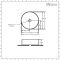 Milano Art - White Modern Round Countertop Basin - 395mm (No Tap-Holes)