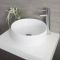 Milano Art - White Modern Round Countertop Basin - 395mm (No Tap-Holes)