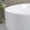 Milano Art - White Modern Round Countertop Basin - 395mm (No Tap-Holes)
