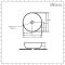 360mm Ribbed Edge Countertop Basin