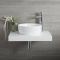 Milano Art - White Modern Ribbed Edge Round Countertop Basin - 360mm (No Tap-Holes)