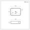 Milano Rivington - Terrazzo Effect Rectangular Countertop Basin - 505mm x 370mm (No Tap Holes)