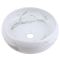Milano Alden - Marble Effect Round Countertop Basin - 360mm (No Tap Holes)