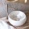 Milano Alden - Marble Effect Round Countertop Basin - 360mm (No Tap Holes)