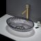 Milano Altham - Crystal Glass Oval Countertop Basin - 510 x 350mm (No Tap-Holes) - Choice of Finish