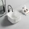 Milano Beckett - White Modern Square Countertop Basin - 370mm x 370mm (No Tap-Holes)