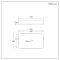 Milano Covent - White Modern Rectangular Countertop Basin - 750mm x 380mm (No Tap-Holes)