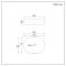 Milano Ealing - White Modern Oval Countertop Basin - 600mm x 380mm (No Tap-Holes)