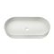Milano Ealing - White Modern Oval Countertop Basin - 805mm x 390mm (No Tap-Holes)