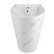 Milano Axton - Marble Effect Modern Freestanding Basin - 535mm x 480mm (1 Tap Hole)