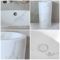 Milano Rivington - Marble Effect Modern Freestanding Basin - 460mm x 445mm (No Tap Holes)