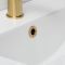 Milano Dalton - White Modern Countertop Basin - Choice of Size and Overflow Ring Finish
