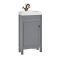 Milano Aston - 450mm Traditional Cloakroom Corner Vanity Unit with Basin - Choice of Finish and Handles