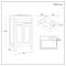 Milano Aston - 500mm Traditional Vanity Unit with Basin - Choice of Finish and Handles