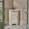 Milano Thornton - 580mm Traditional Cloakroom Corner Vanity Unit with Basin - Choice of Finish and Handles