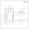 Milano Thornton - 580mm Traditional Cloakroom Corner Vanity Unit with Basin - Choice of Finish and Handles