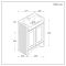 Milano Thornton - 570mm Traditional Vanity Unit with Basin - Choice of Finish and Handles