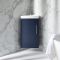 Milano Edge - 450mm Wall Hung Modern Cloakroom Corner Vanity Unit with Basin - Choice of Finish and Handles