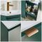 Milano Lurus - 600mm Wall Hung Modern Vanity Unit with Basin - Choice of Finish and Handles