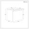 Milano Lurus - 600mm Wall Hung Modern Vanity Unit with Basin - Choice of Finish and Handles