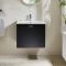 Milano Lurus - 600mm Wall Hung Modern Vanity Unit with Basin - Choice of Finish and Handles