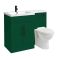 Milano Lurus - 1105mm Modern Vanity and WC Combination Unit with Select Toilet - Choice of Finish, Handles and Left / Right Hand Options