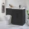 Milano Lurus - 1105mm Modern Vanity and WC Combination Unit with Select Toilet - Choice of Finish, Handles and Left / Right Hand Options