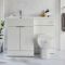 Milano Lurus - 1105mm Modern Vanity and WC Combination Unit with Select Toilet - Choice of Finish, Handles and Left / Right Hand Options