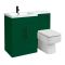 Milano Lurus - 1105mm Modern Vanity and WC Combination Unit with Elswick Toilet - Choice of Finish, Handles and Left / Right Hand Options