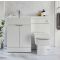 Milano Lurus - 1105mm Modern Vanity and WC Combination Unit with Elswick Toilet - Choice of Finish, Handles and Left / Right Hand Options