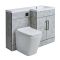 Milano Lurus - 1105mm Modern Vanity and WC Combination Unit with Longton Toilet - Choice of Finish, Handles and Left / Right Hand Options