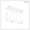 Milano Lurus - 1210mm Modern Vanity Unit with Double Basin - Choice of Finish and Handles