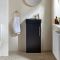 Milano Lurus - 400mm Modern Cloakroom Vanity Unit with Basin - Choice of Finish and Handles