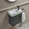 Milano Thornton - 400mm Wall Hung Traditional Cloakroom Vanity Unit with Basin - Choice of Basin, Finish and Handles