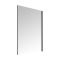 Milano Oxley - Grey Modern Wall Hung Mirror - 700mm x 500mm