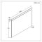 Milano Bexley - Dark Oak Modern Wall Hung Mirror - 1000mm x 750mm